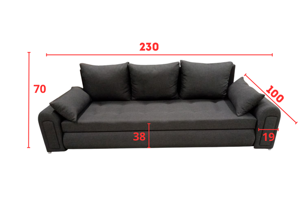 Product dimensions diagram